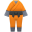 Ninjakostüm [Orange]