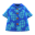 Ananas-Hawaiihemd [Blau]