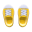 Paar Kappenturnschuhe [Gelb]
