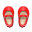 Paar Riemchenschuhe [Rot]