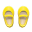 Paar Riemchenschuhe [Gelb]