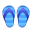 Paar Badesandalen [Blau]
