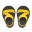 Paar Outdoor-Sandalen [Gelb]