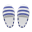 Paar Pantoffeln [Marineblau]