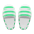 Paar Pantoffeln [Grün]