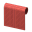 Rot-Lochplattenwand