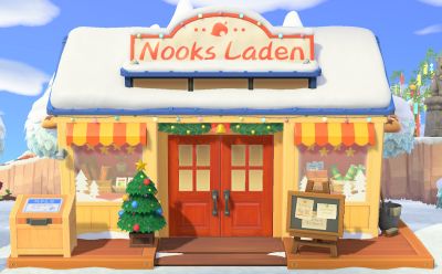 Nooks Laden Außenansicht (Dezember)