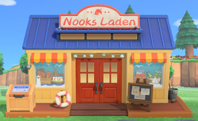 Nooks Laden Außenansicht (Sommer)