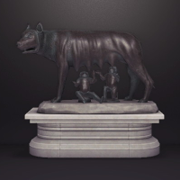 Wölfinnenstatue (Original)
