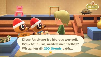 Warnung beim Verkauf der Bastelanleitung für Festtagsgeschenkpapier