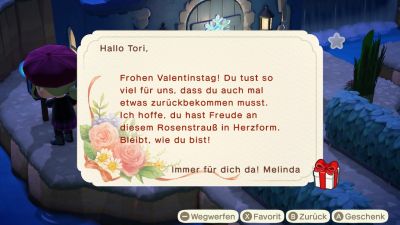 Brief zum Valentinstag von Melinda