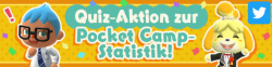 Quiz-Aktion zur Pocket Camp-Statistik