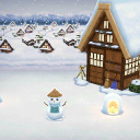 Verschneites Dorf 3