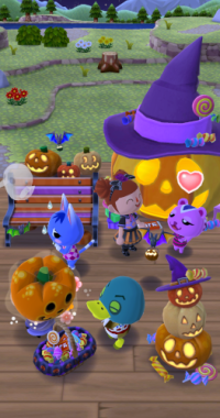 Endszene: Halloween-Party