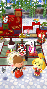 Endszene: Melindas Hanafuda-Haus