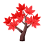 Rot-Ahornzweig