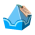 Blau-Geschenk