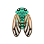 Smaragd-Zikade