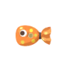 Orangenbonbon-Fisch