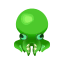 Grün-Oktopus