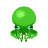 Grün-Oktopus