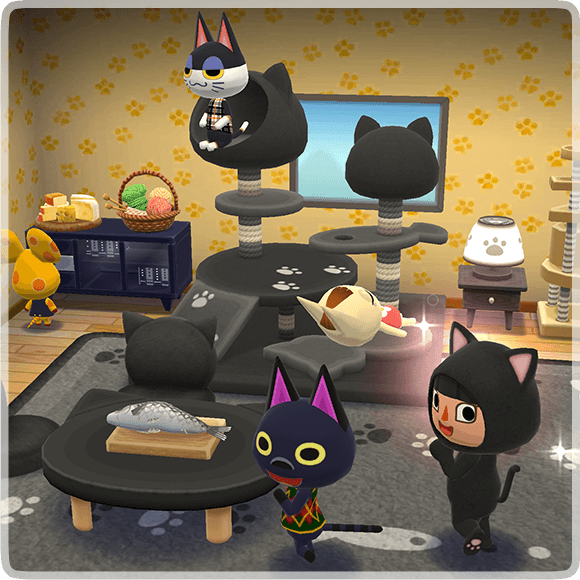 Schwarze Katze Pocket Camp Animal Crossing Wiki