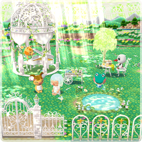 Sonniger Frühlingsgarten