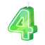 4.-Jubiläum-Kerze