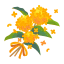 Herbstblumen-Strauß