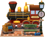 Dampflok-Bahnsteig Level 5
