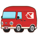 Rot-Postwagen