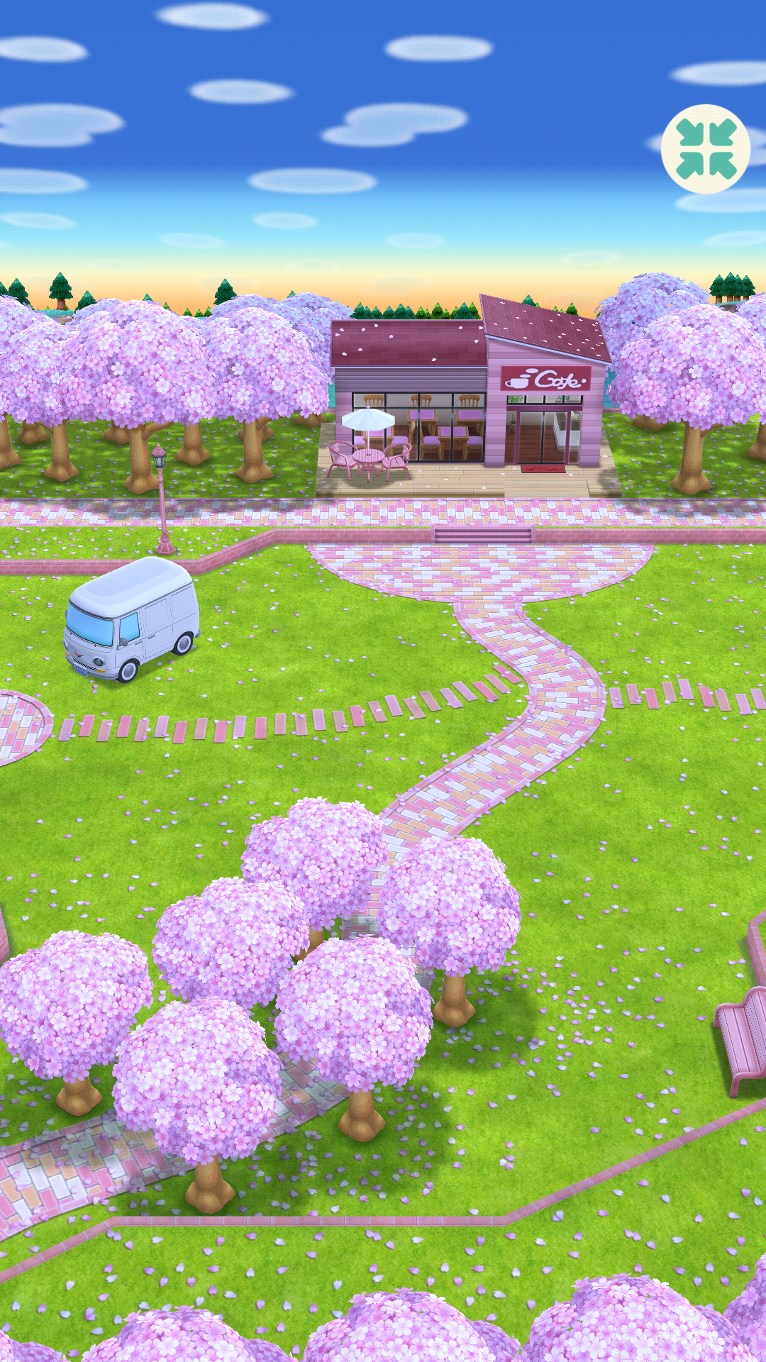 Sakura Park (Camping site backdrop) | Animal Crossing Pocket Camp Info