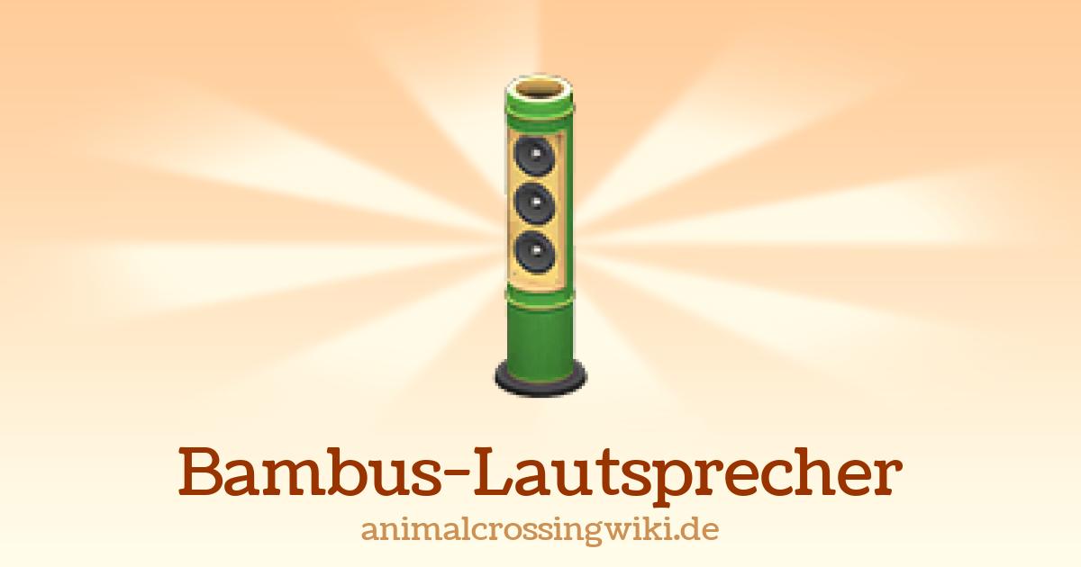 Bambus-Lautsprecher (New Horizons) - Animal Crossing Wiki