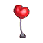 Herzballon (rot)