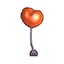 Herzballon (orange)