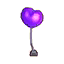 Herzballon (lila)