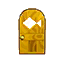 yellow fish door
