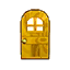 yellow classic door
