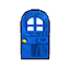 blue classic door