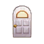 white shutter door