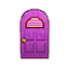 purple shutter door