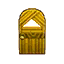 yellow bamboo door