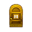 gold steel door