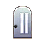 white modern door