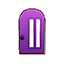 purple modern door