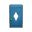 light-blue door