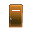 brown steel door