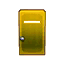 yellow metal door