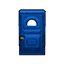 sturdy blue door