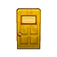 yellow shutter door